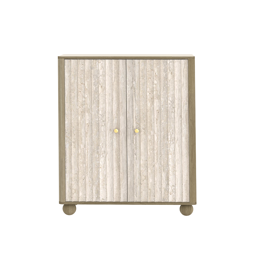 Pebble Groove 2-Door Cabinet